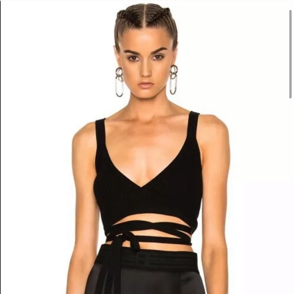 Alexander Wang wrap around crop top